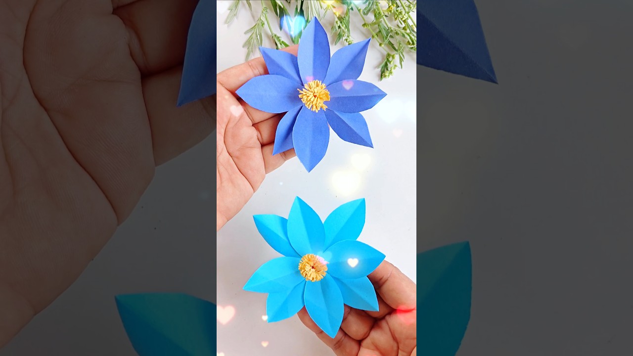 Бумажные цветы своими руками 🌸✨