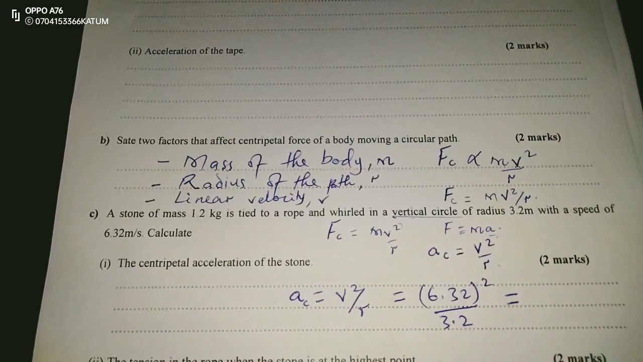 UNIFORM CIRCULAR MOTION: CENTRIPETAL ACCELERATION AND VERTICAL CIRCLES