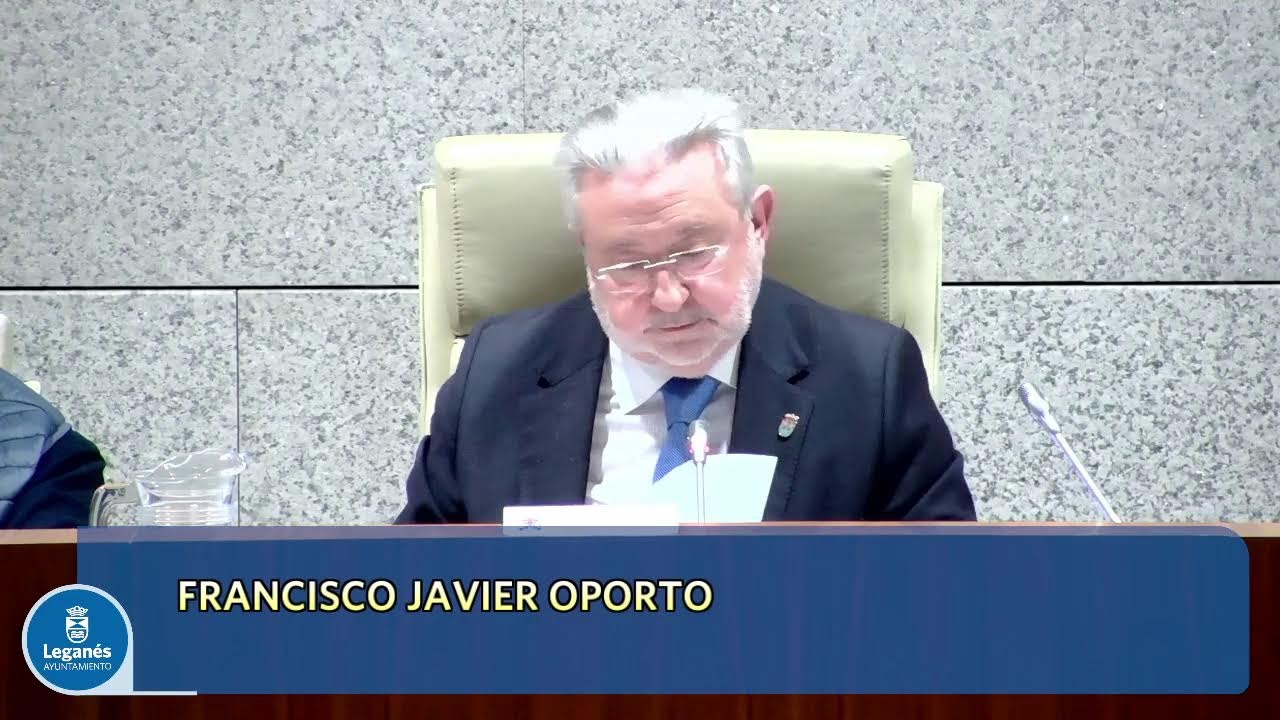 Pleno ordinario del 15 de enero de 2026 del Ayuntamiento de Leganés