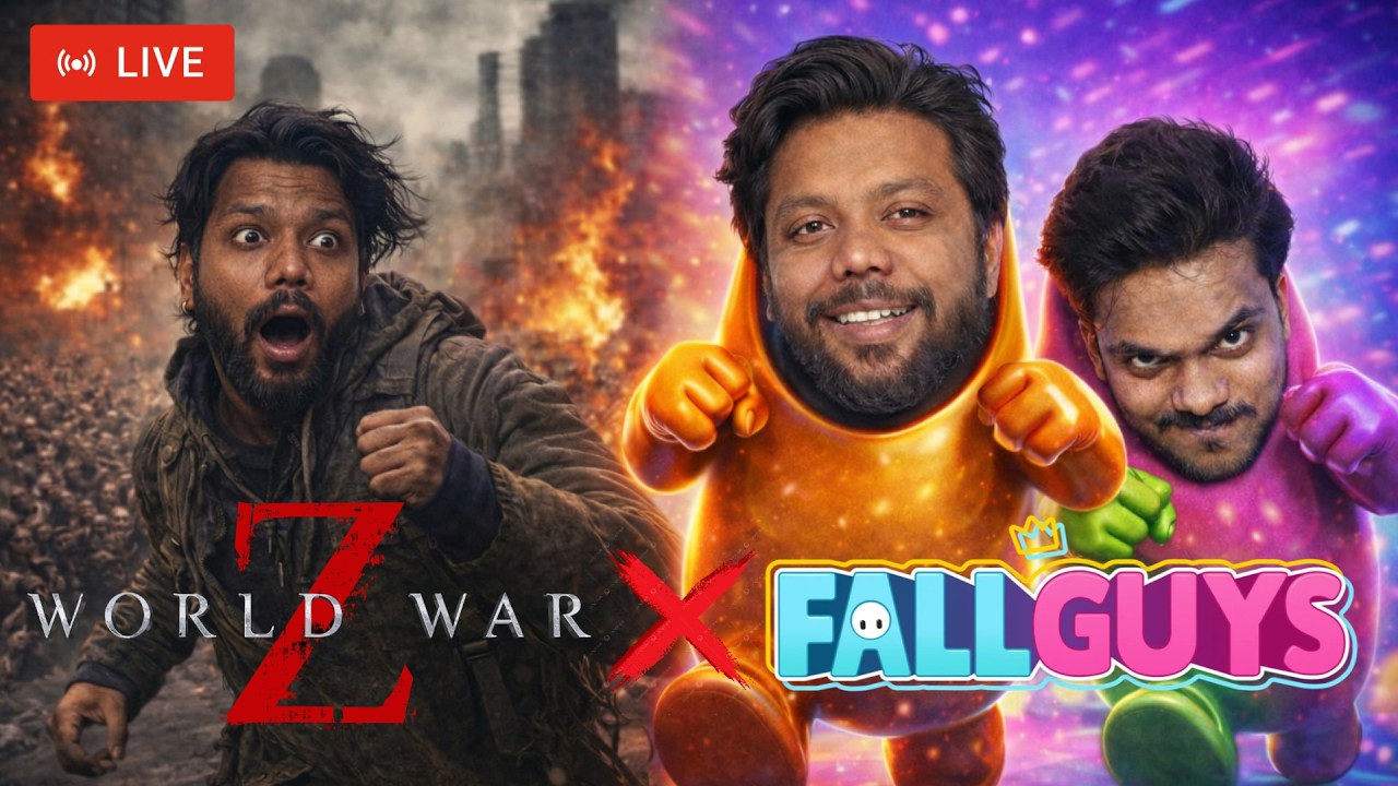 We Survived Zombies But Not Fall Guys… 😭 | World War Z Aftermath And Fall Guys | LIVE 🔴