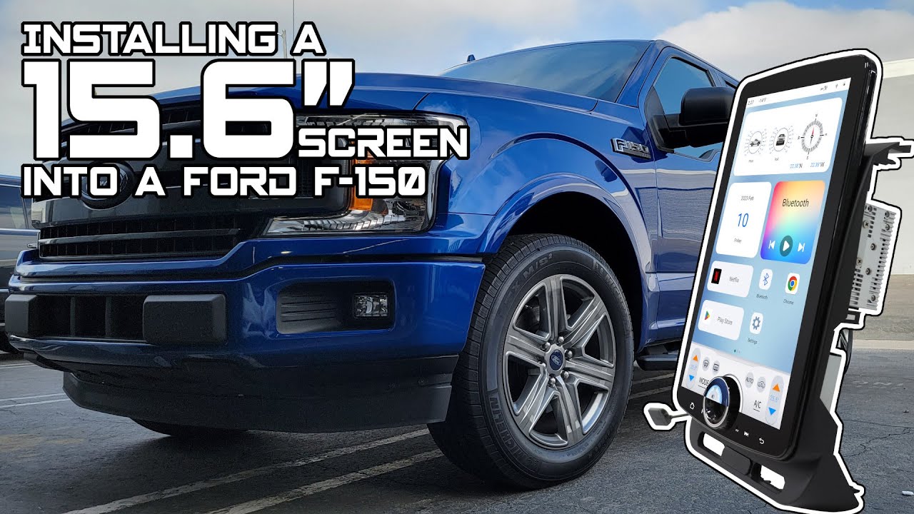 Установка экрана LinksWell T-Style XL 15,6 дюйма в Ford F-150