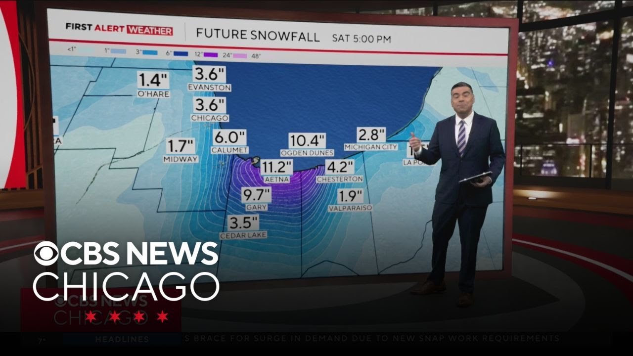 Chicago weather: Two rounds of snow on Friday