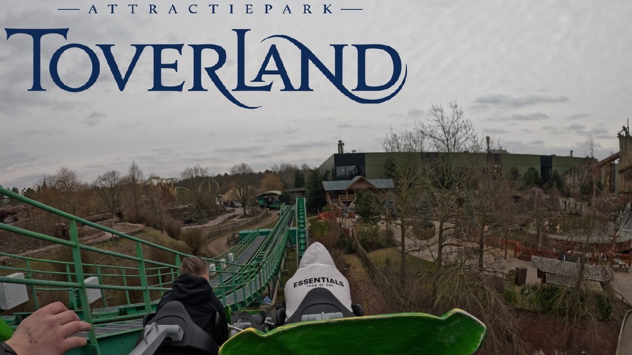 Booster Bike Back Row POV | Launch Coaster | Toverland Netherlands