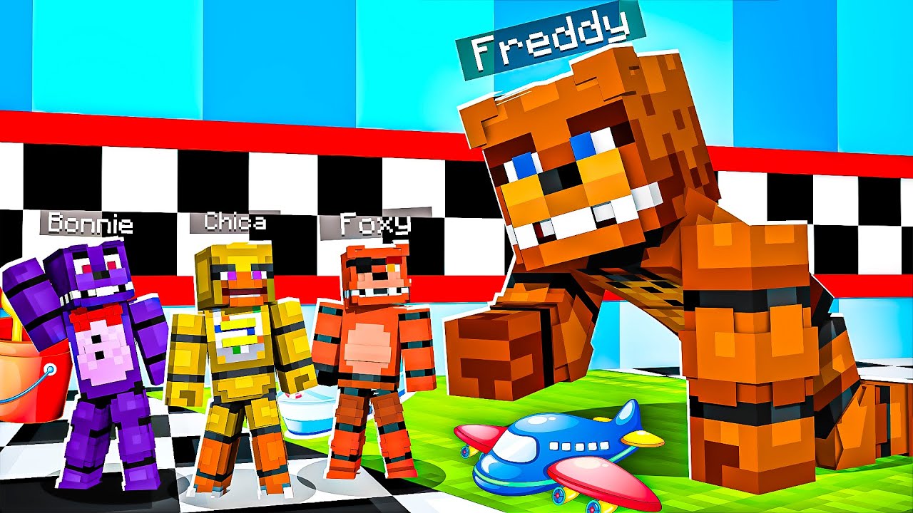 Giant Freddy Plays Hide & Seek | Minecraft Five Nights at Freddy’s FNAF Roleplay