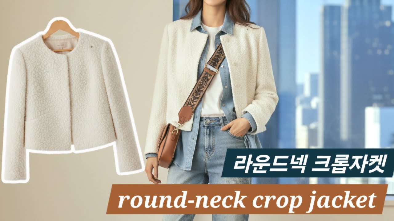 초보도 만들 수 있다(　＾▽＾) 라운드넥 크롭자켓 - 패턴그리기