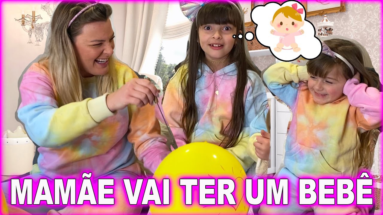 TÔ GRÁVIDA 👶 CONTANDO PARA LAURINHA E HELENA QUE VÃO GANHAR UM NOVO IRMÃO OU IRMÃ
