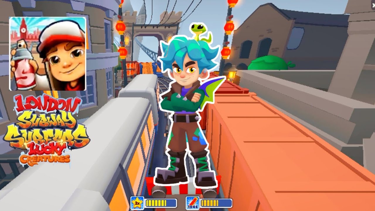 Subway Surfers :- Gameplay with Lorcan in London Lucky Creatures 