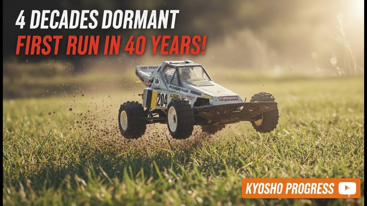 Initial Progress! First run in many many years! #rccar #vintagerc #kyosho