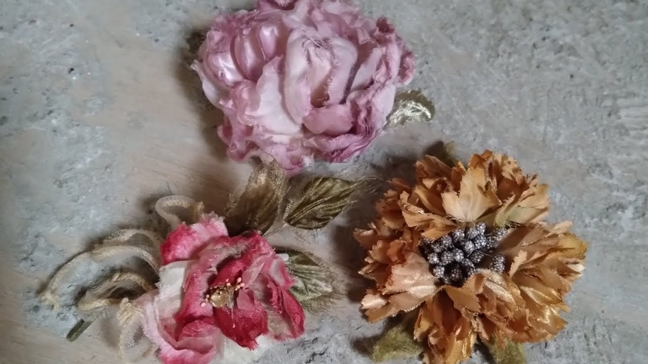 【布花コサージュ　スカビオサ・芍薬・野薔薇】をつけておしゃれを楽しもう！ 3 types of corsages: scabiosa, peony, and wild rose