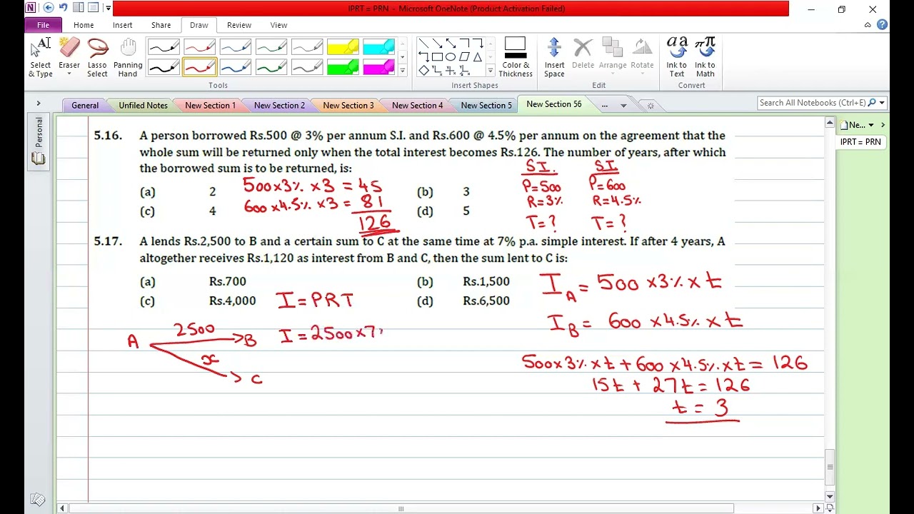 Financial maths 5 16 to 5 18