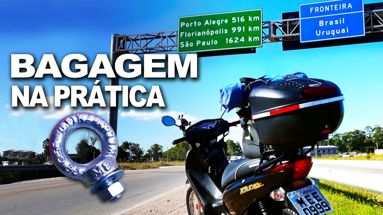 BIZ 125 - BAGAGEM NA PRÁTICA. Novas maneiras de organizar a bagagem nas suas viagens.