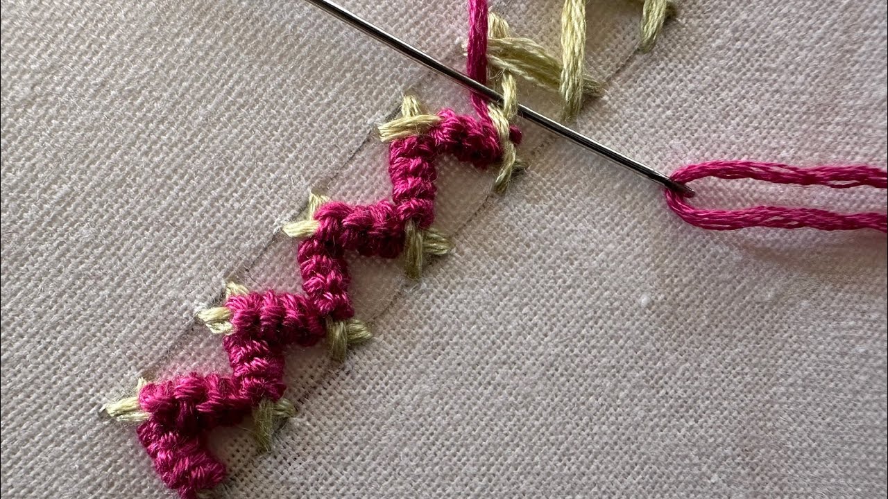 Very very easy this embroidery technique | hand embroidery design for beginners 