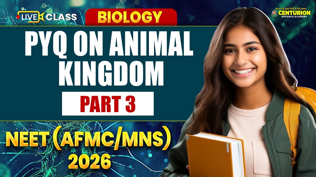 Animal Kingdom PYQs Part-3 🔥 | NEET (AFMC/MNS) 2026 Biology | Sure Shot Questions