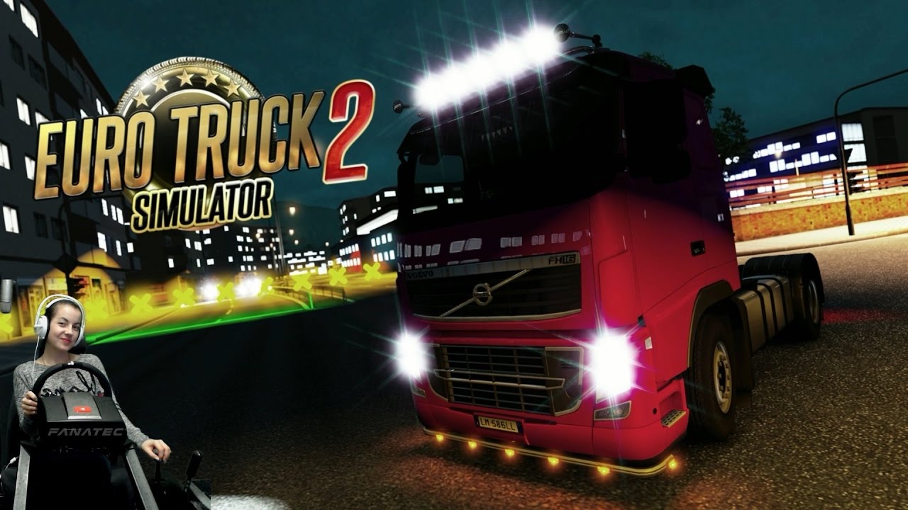 Перешла на секвенталочку Euro Truck Simulator 2 на руле Fanatec CSL Elite + Моды