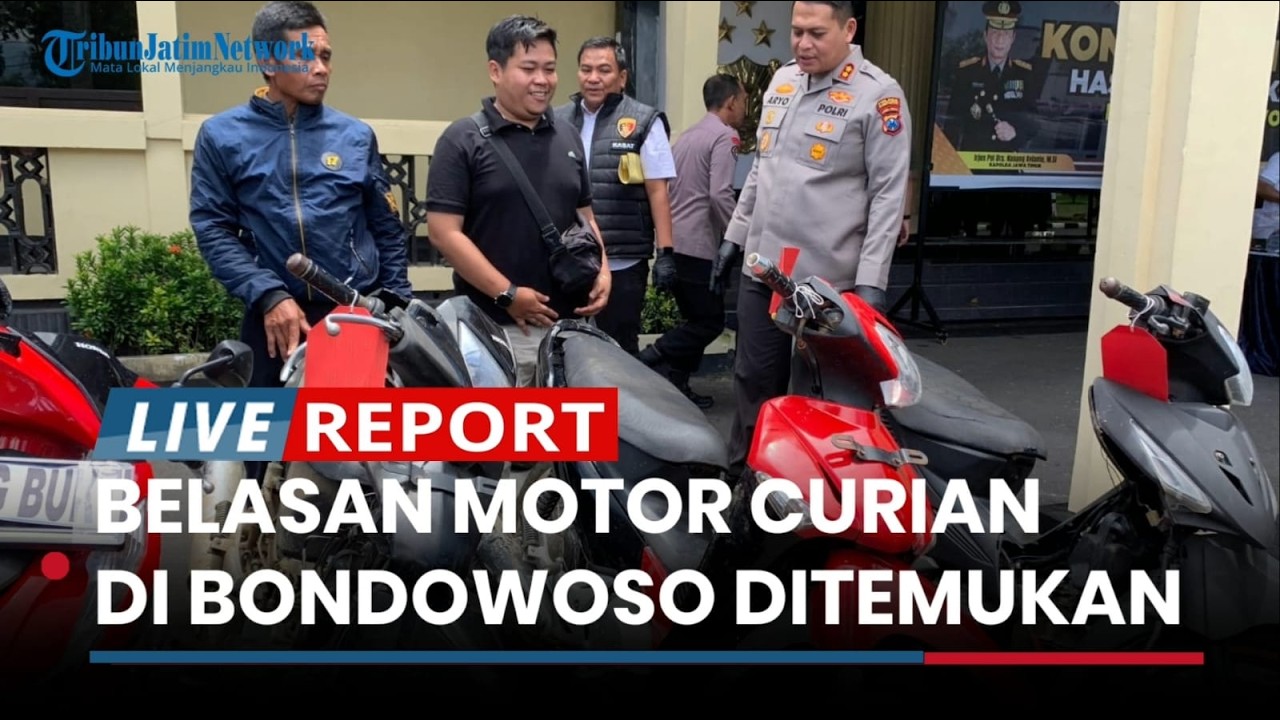 Belasan Motor Hasil Curian di Bondowoso Ditemukan, Dijual Seharga Rp 2,5 Jutaan