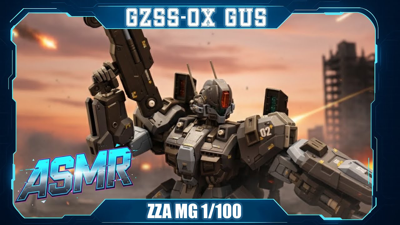 GZSS OX GUS ZZA MG 1/100 Model Kit | ASMR | Quick build | 4K