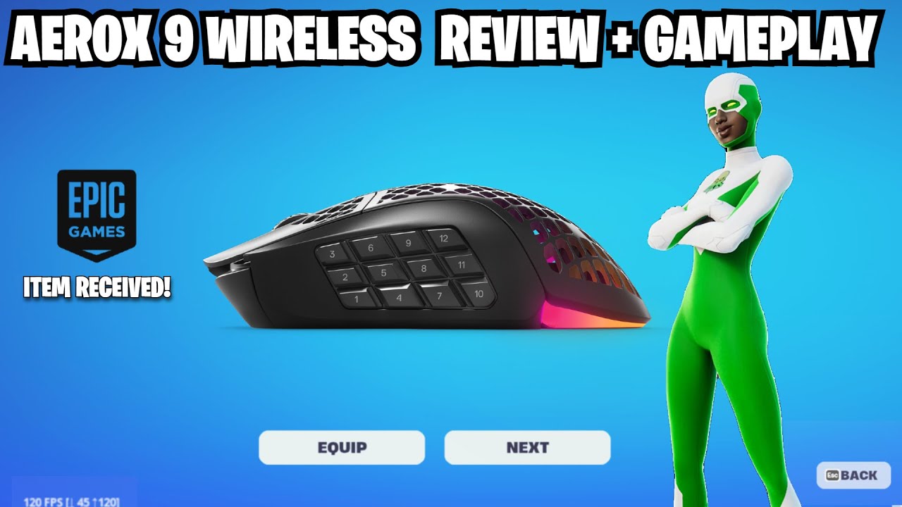 AEROX 9 WIRELESS REVIEW | FORTNITE GAMEPLAY #mousereview #mousereviews #steelseries #mousegaming
