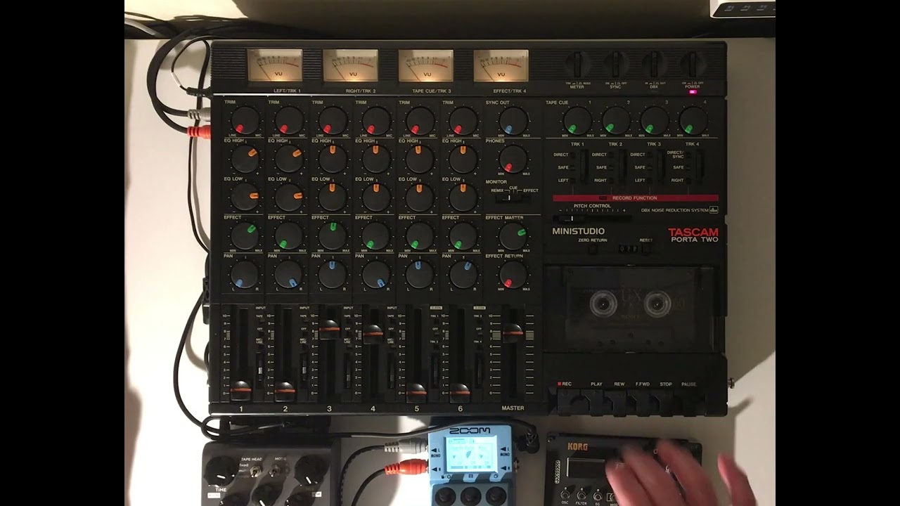Tascam Porta Two + Korg  NTS-1 Looping on El Cap