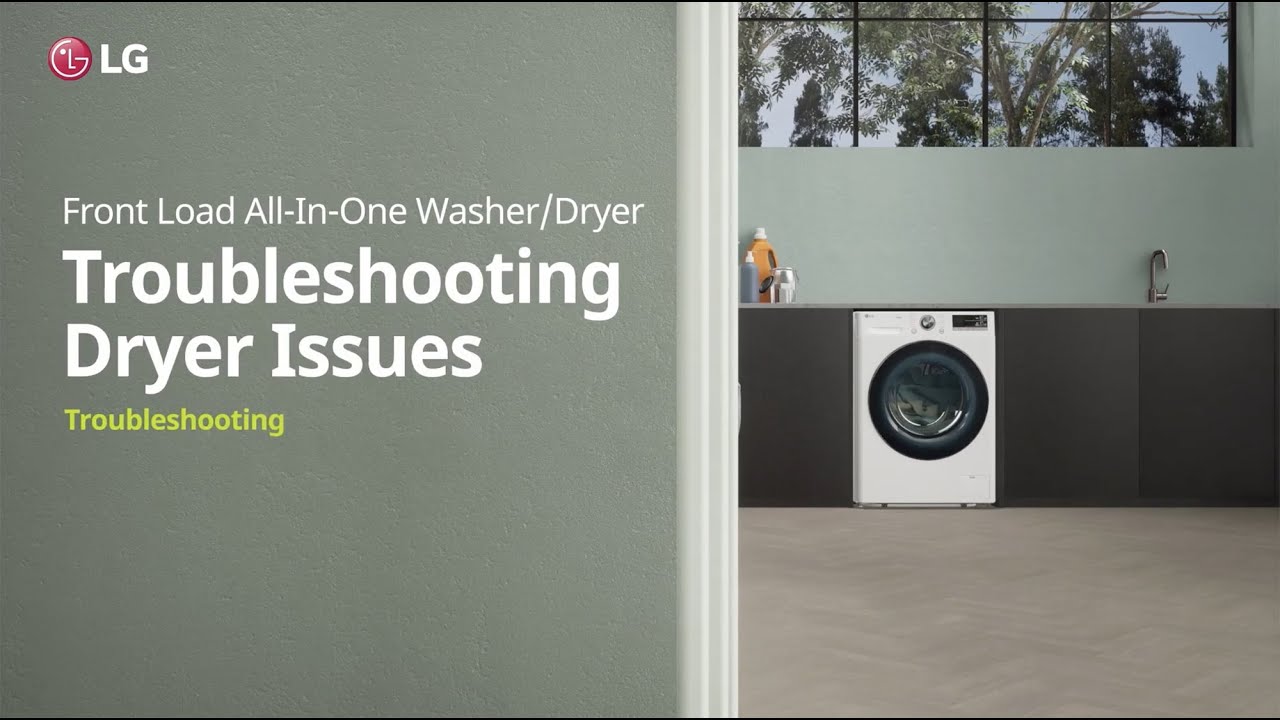LG Washer/Dryer : How to repair Dryer Issues | LG