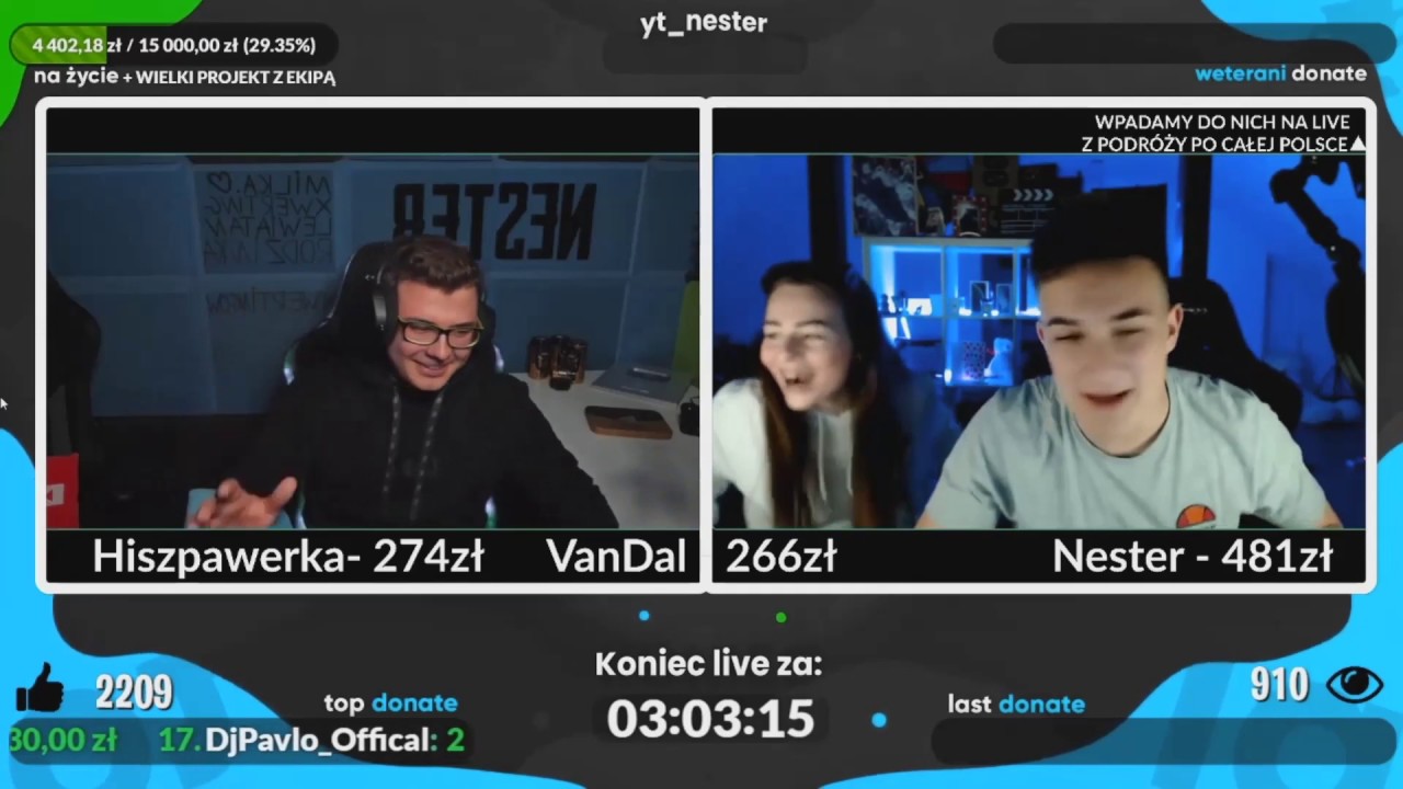 NAJLEPSZE MOMENTY WOJNY DONATE NESTER VS VANDAL VS HISZPAVERKA