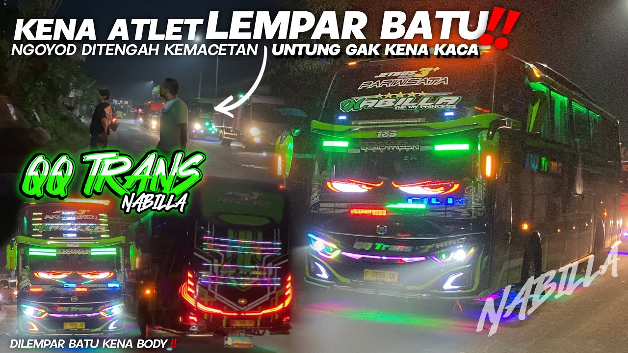 KENA ATLET LEMPAR BATU‼️NGOYOD NABILLA DITENGAH KEMACETAN DILEMPAR BATU SAMA ORANG GAK DI KENAL😳