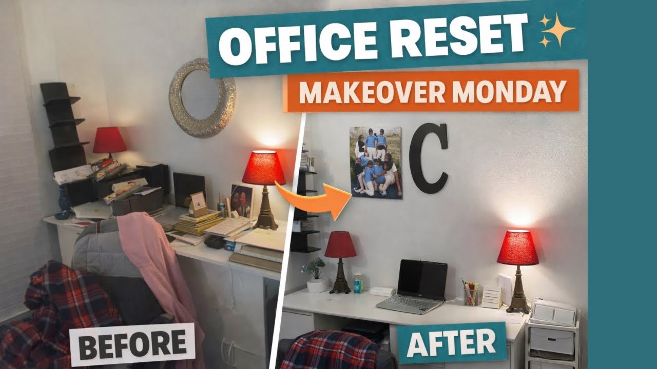 Home Office Reset ✨ Decluttering, Cleaning & Organizing | Makeover Monday