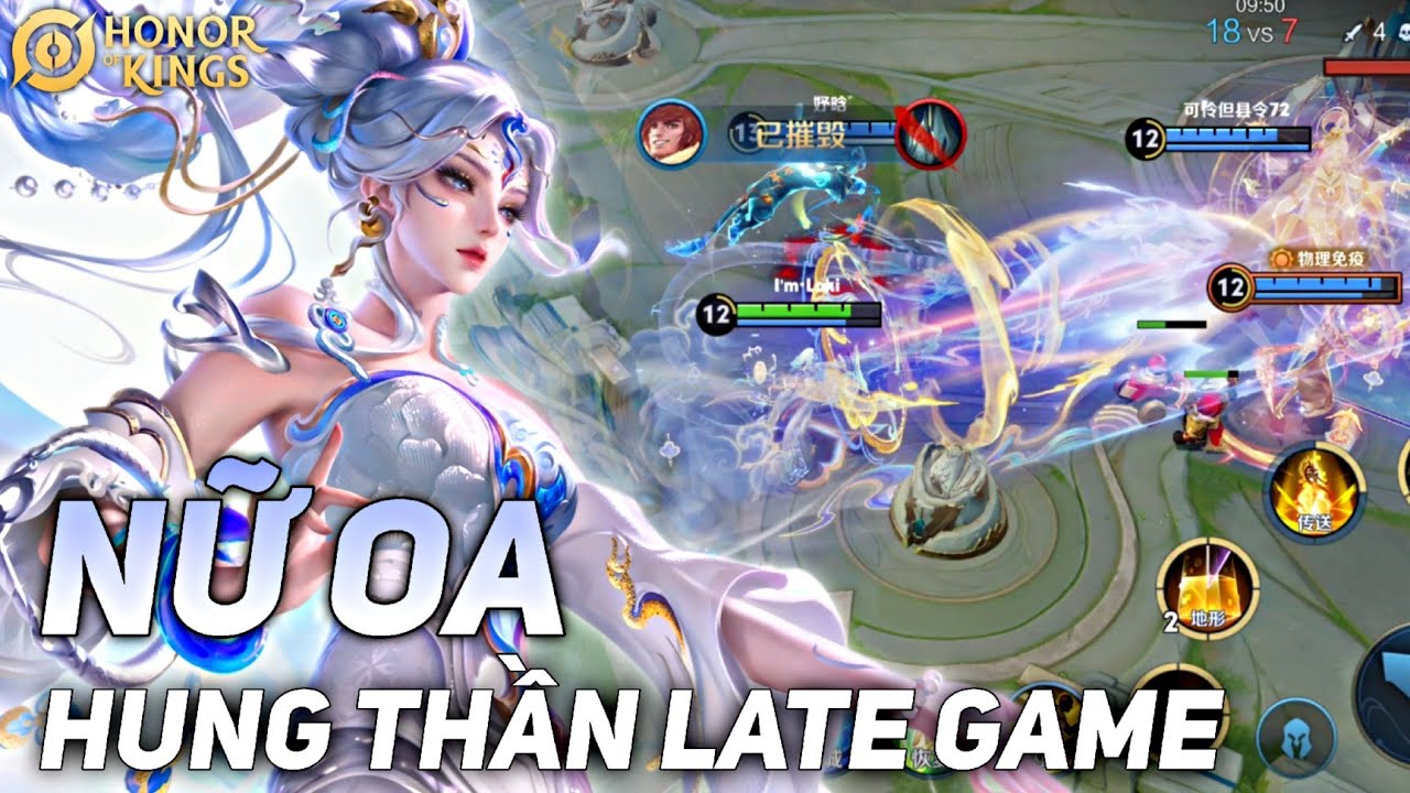 [ HONOR OF KINGS / VGVD ] TƯỞNG CHỪNG MỜ NHẠT NHƯNG NỮ OA LẠI BÁN HÀNH TEAM BẠN VỀ LATE GAME