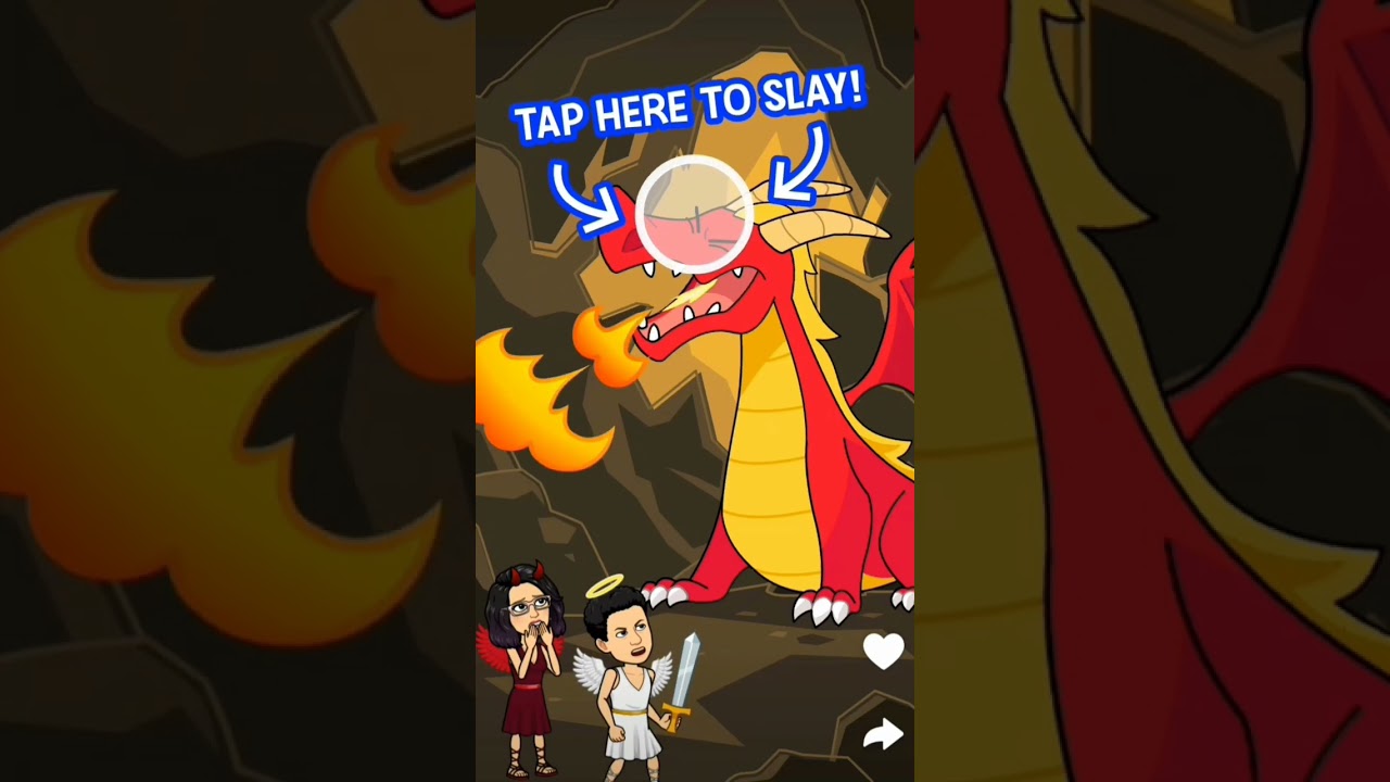 The best BG dragon game! 🎮 #bitmoji #animation #funny  #game