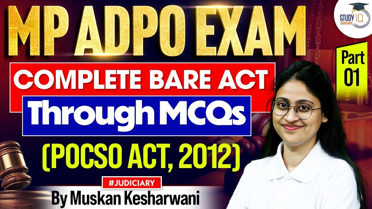 MP ADPO Exam | POCSO Act 2012 | Muskan Mam | Studyiq judiciary