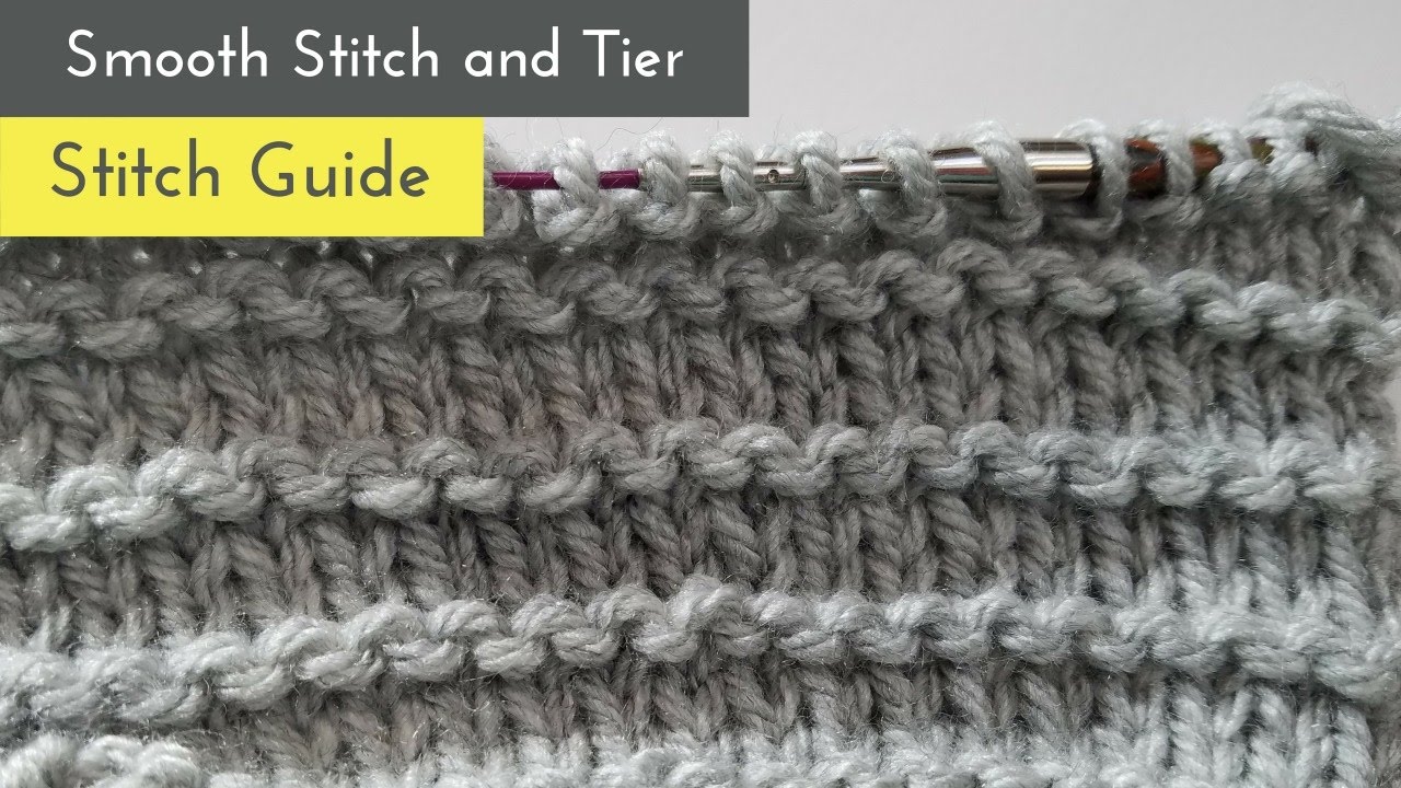 How to Knit Alternated Smooth Stitch and Tier Pattern