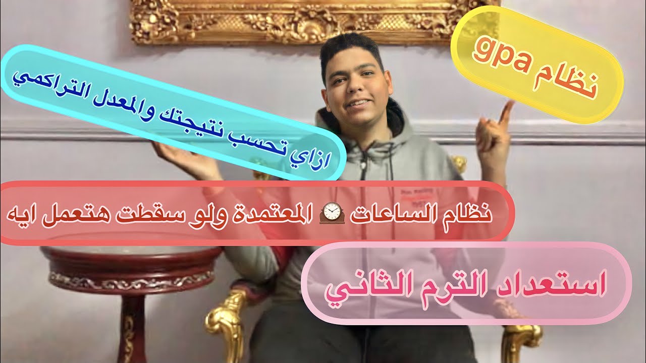 نظام الساعات المعتمدة gpa عبارة عن ايه في كل نقطه عنه  وازاي تحسب تقديرك و استعداد الترم التاني