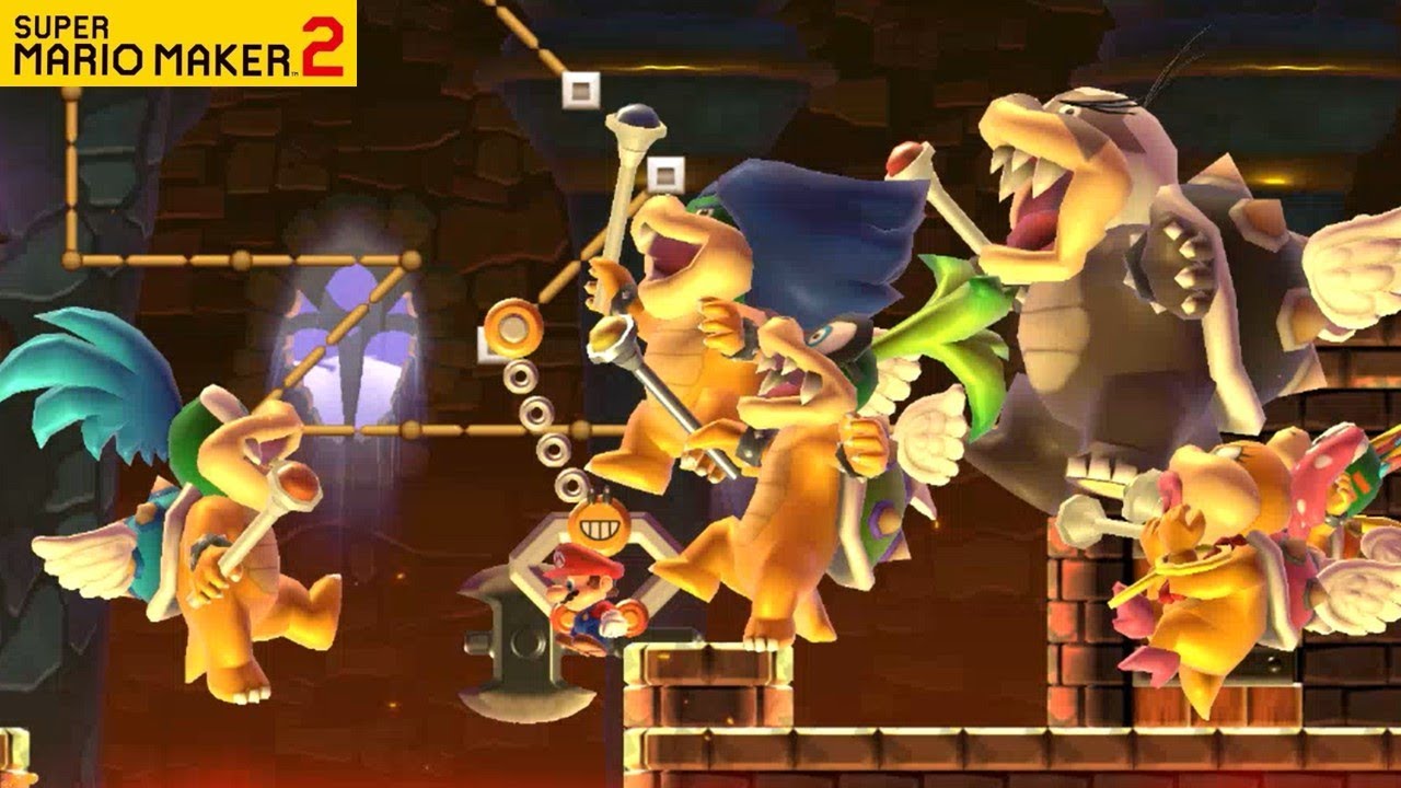 SUPER MARIO MAKER 2 - KOOPALINGS BOSS RUSH & BATTLE & AUTO LEVEL STAGES [Nintendo Switch]