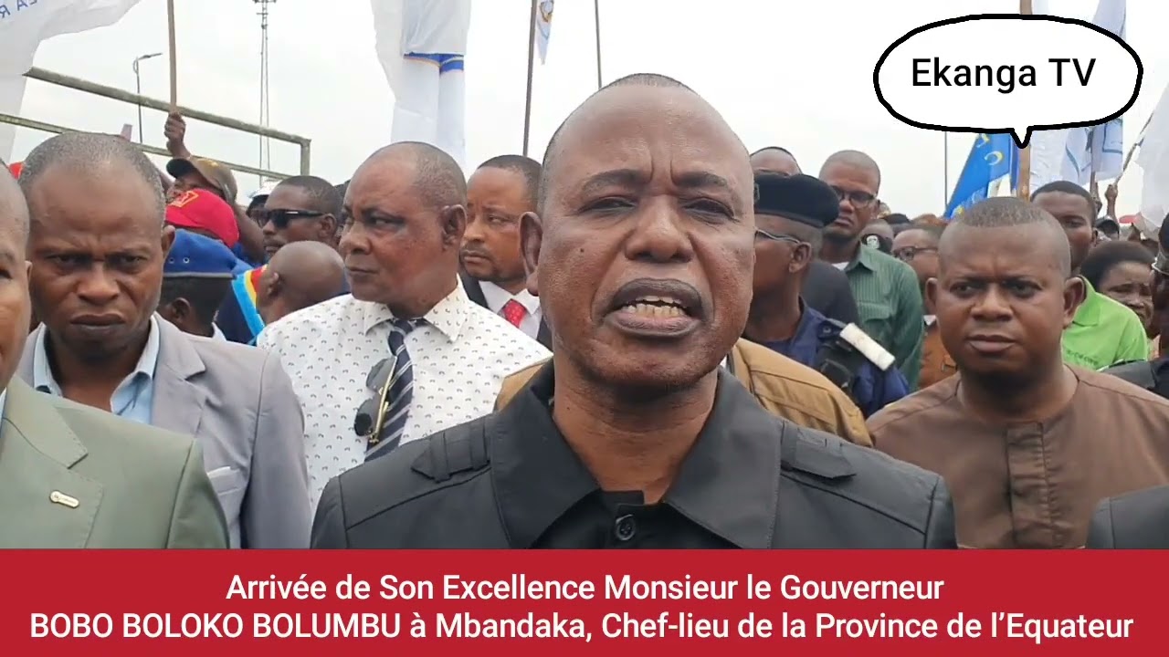 Gouverneur BOBO BOLOKO BOLUMBU bien  reçu à Mbandaka ce Samedi 02 Août 2025  