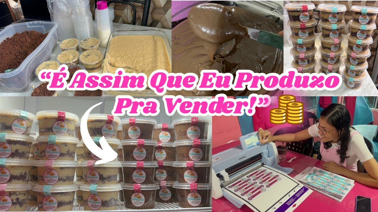 Como Faço Meus “Bolos no Pote” para Vender | Produção e Montagem Passo a Passo