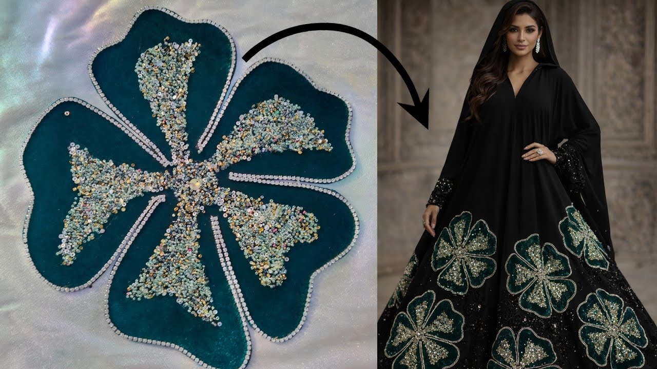 ₹2 Lakh Pakistani Designer Dress ( Patch ) Inspired ✨ | Luxurious Patch with Floral Work Vleza 