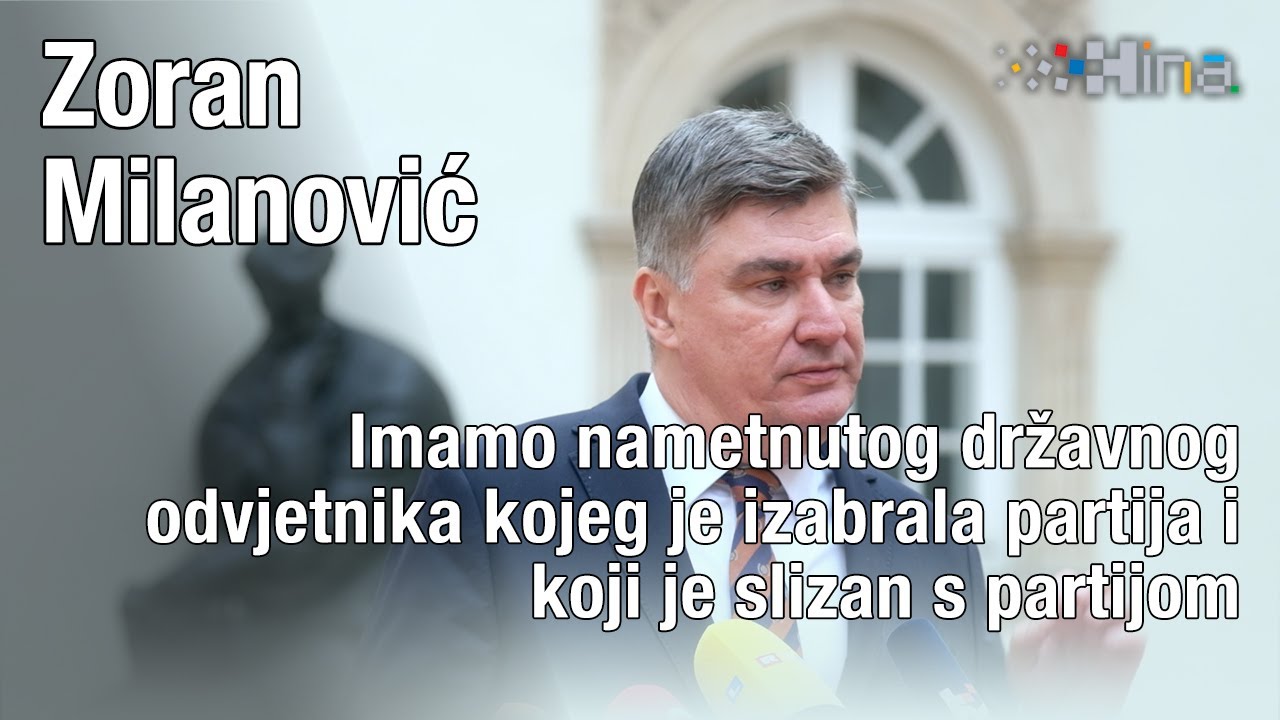 Zoran Milanović o izboru Ivana Turudića za GDO
