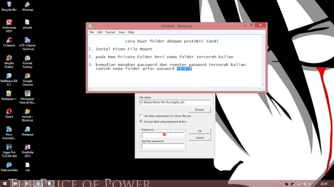 Cara Memberi Password Pada Folder