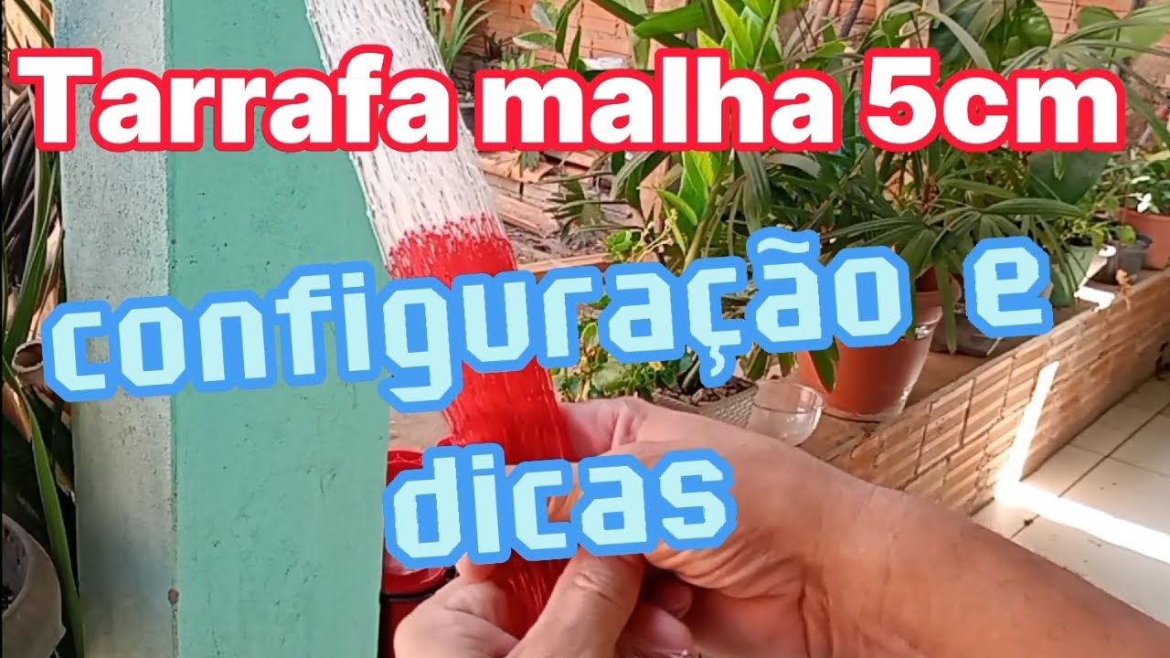 Tarrafa malha 5cm, configuração e dicas quentes!! #aldeletronica #dicas #howtomake