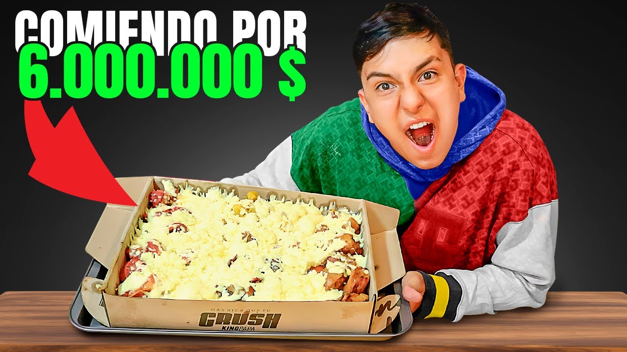SI TERMINAS ESTA SALCHIPAPA Ganas 6.000.000 | El reto más difícil ...