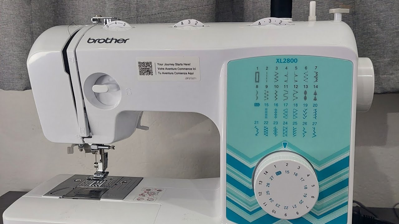 03 Parte1 Cómo usar la Máquina de Coser Brother XL2800: Enhebrado.  Ideal para principiantes