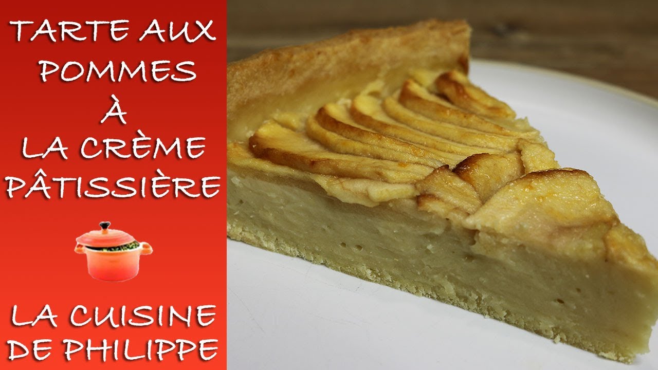 Tarte aux pommes à la crème pâtissière
