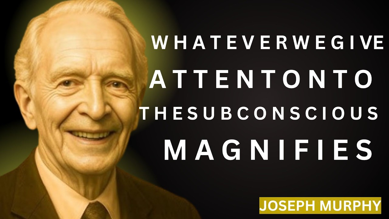 Joseph Murphy - Whatever You Give Attention To The Subconscious Magnifies -  Motivational Speech