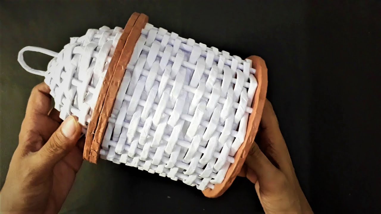 How to make a Basket with Cardboard & Paper | Storage box