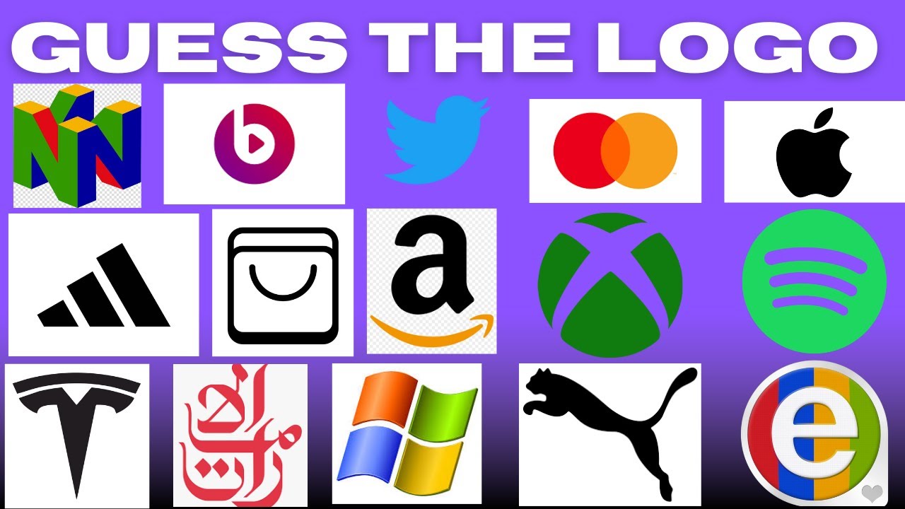 🧠 Guess the Logo Challenge | 50 Famous Logos Only Smart People Can Recognize!