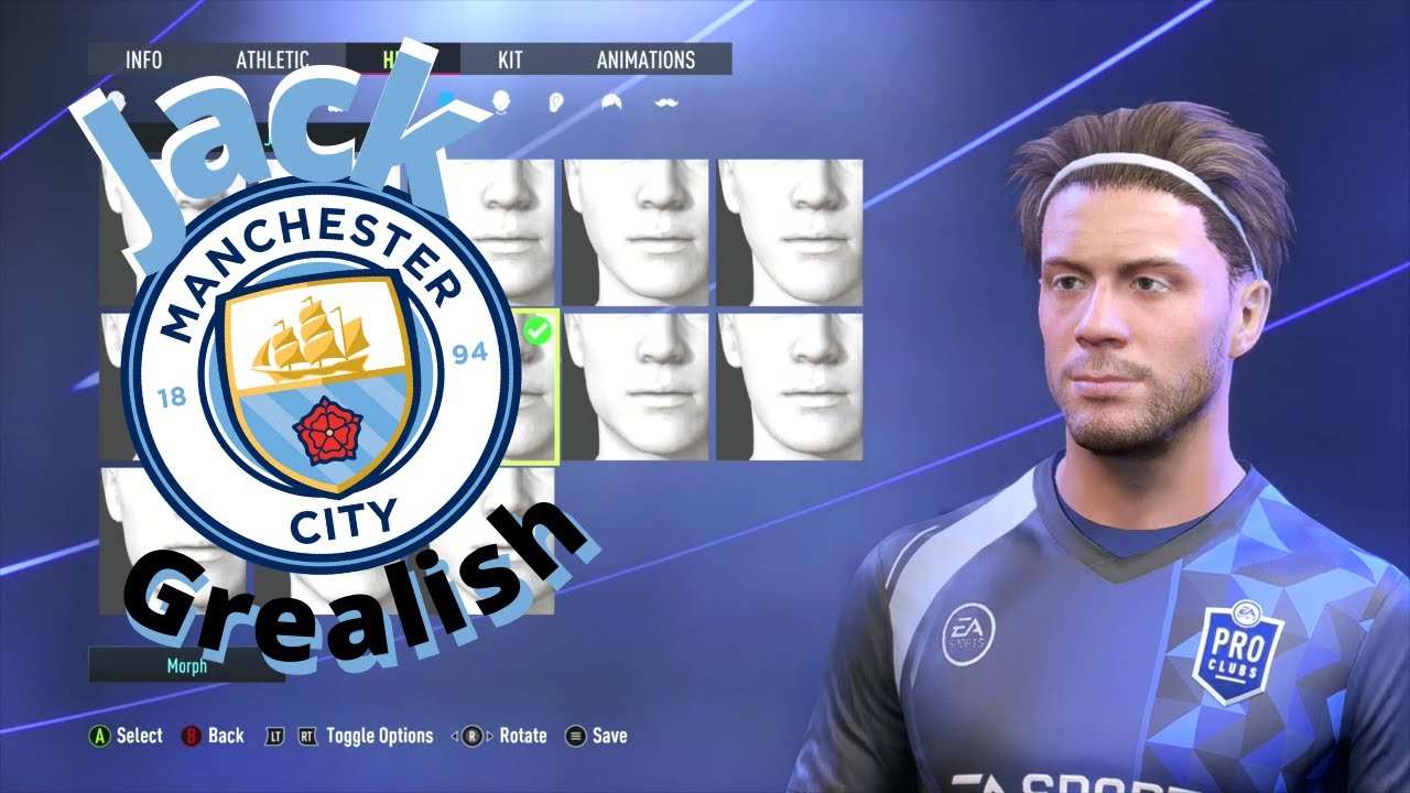 FIFA 22 Jack Grealish Pro Clubs Look A Like