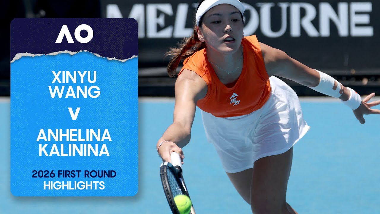 Xinyu Wang v Anhelina Kalinina Highlights | Australian Open 2026 First Round