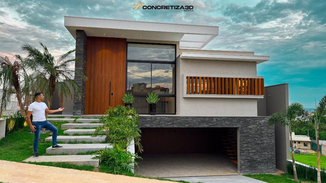 CASA SOFISTICADA E MODERNA COM UMA ARQUITETURA DIFERENTE DE TODAS QUE VOCÊ JÁ VIU! | HELVÉTIA PARK
