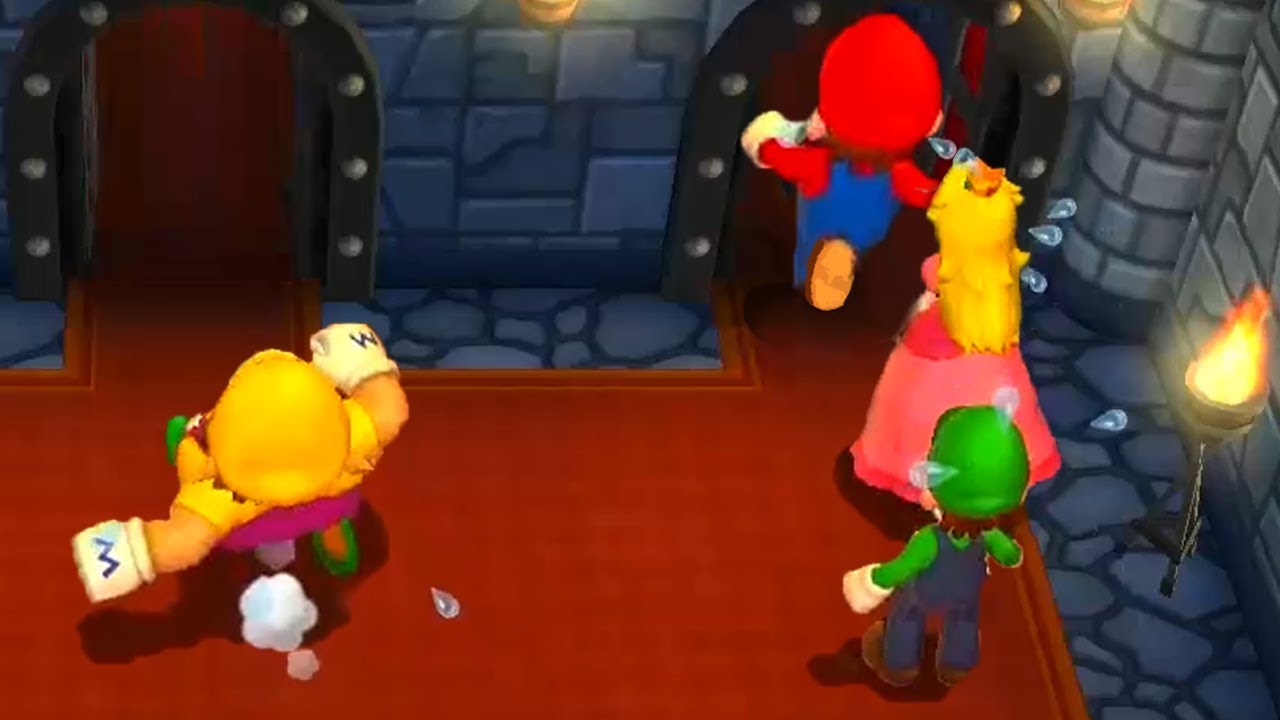 Super Mario - Mario Party 9 Minigames, Mario vs Luigi vs Wario vs Peach