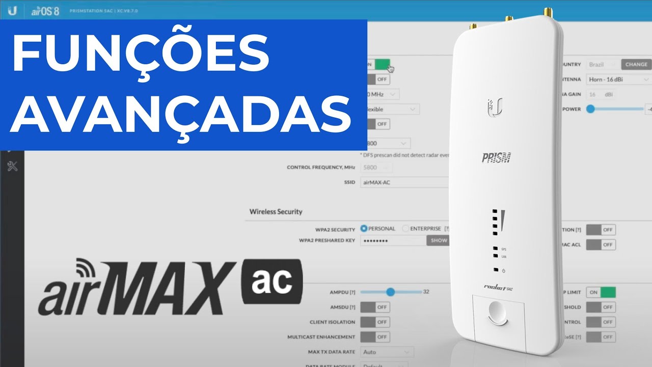 Como Configurar os Recursos Avançados do airMAX AC