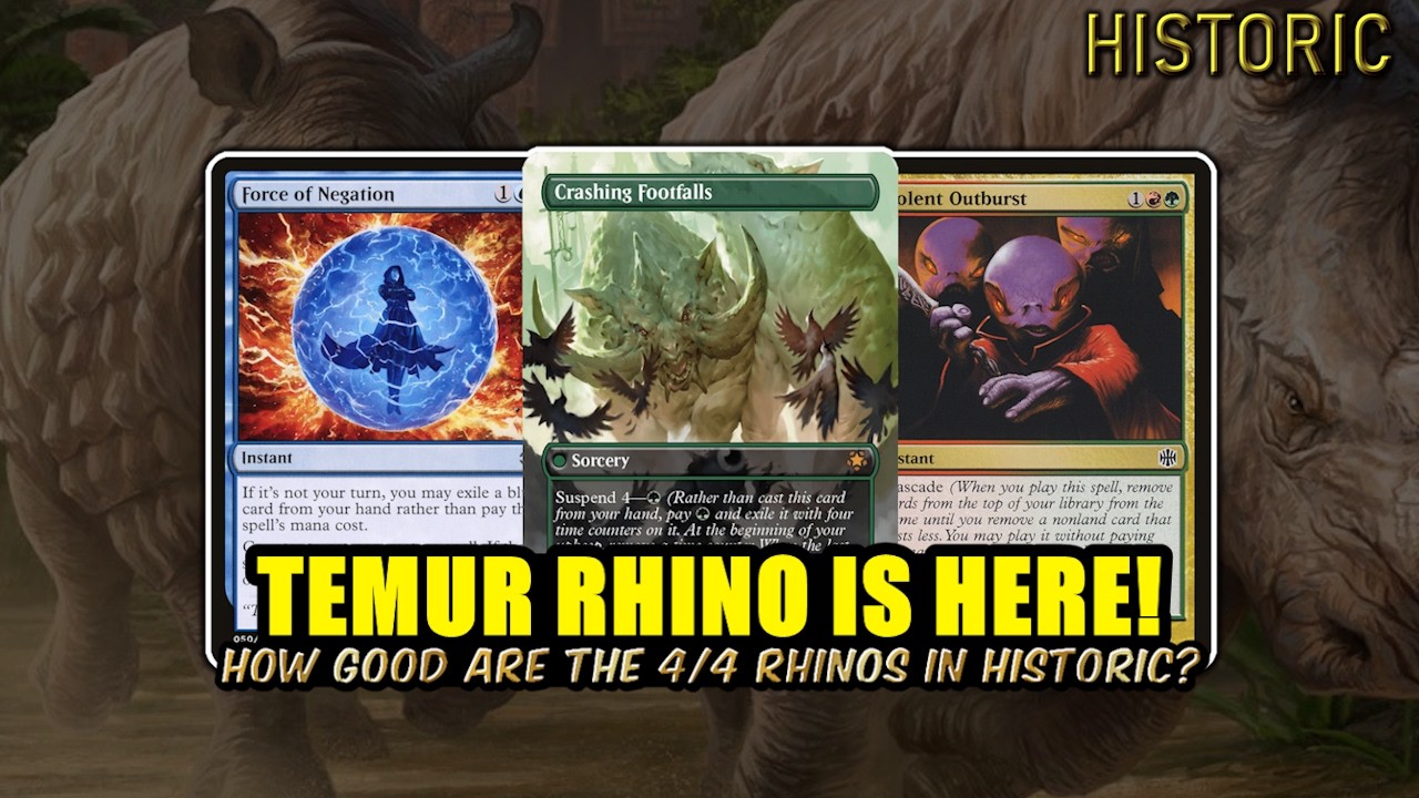 Temur Rhino Is Finally Here In Historic Format! | Historic BO3 | MTG Arena